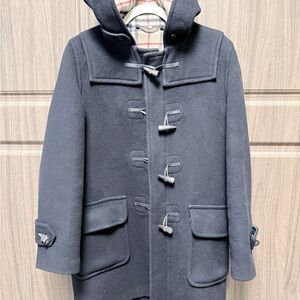 Burberry Duffle Wool Hooded Peacoat Jacket